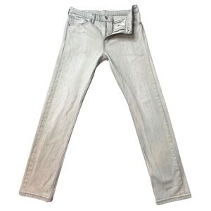 Levi's 508 Jeans Men 31x32 (32x30) Grey Regular Taper Leg Denim 5 Pocket Pants